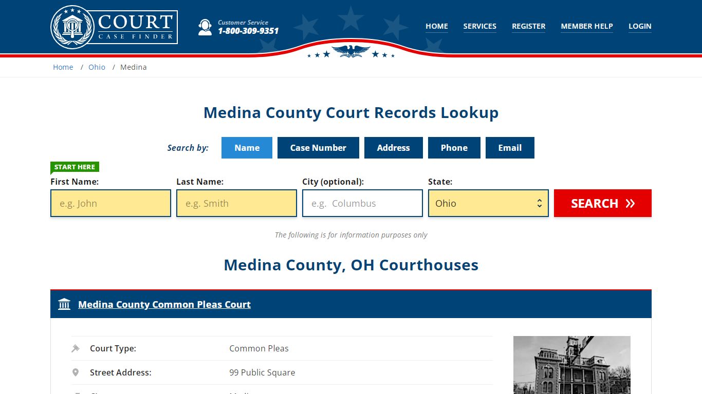 Medina County Court Records | OH Case Lookup